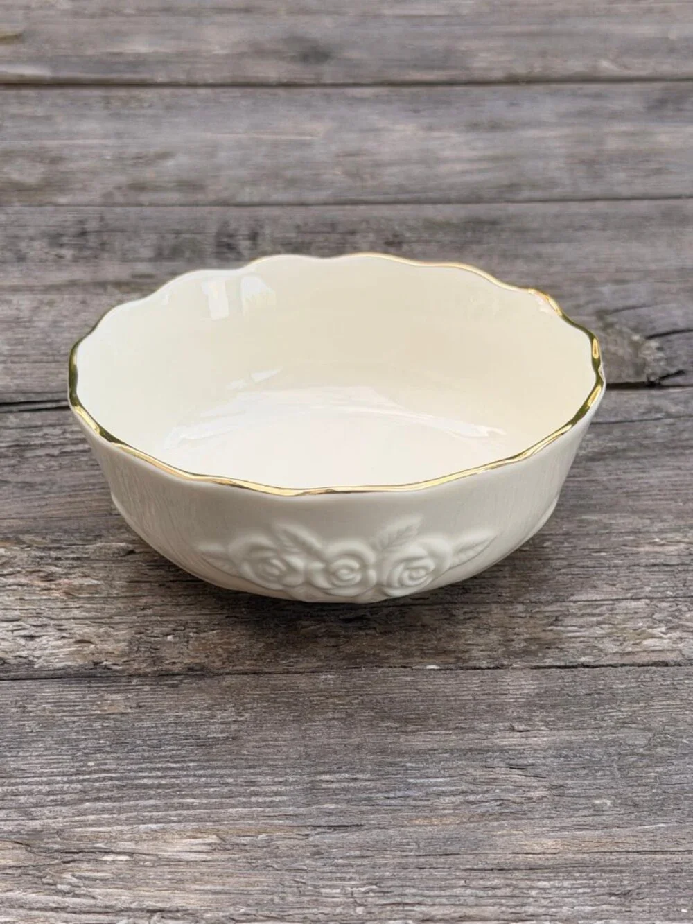 SET 4 Lenox NEW Ivory Rose Blossom 5.5